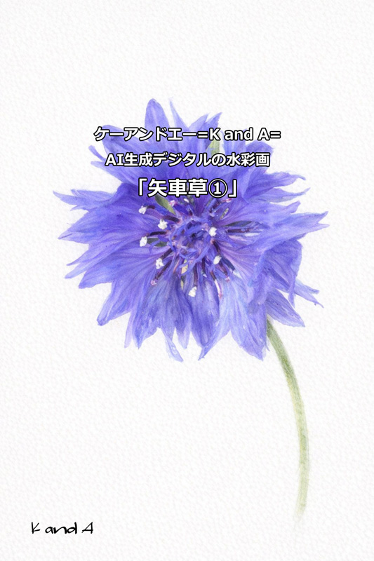 New！「矢車草の水彩画風に！」
